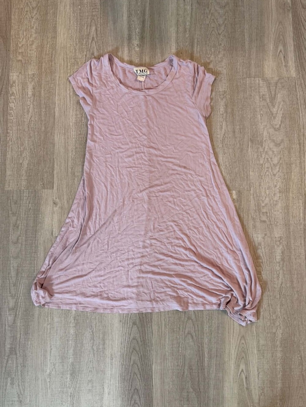 Mango Pale Pink Mini Swing Dress